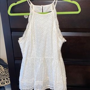 Summery white tank top